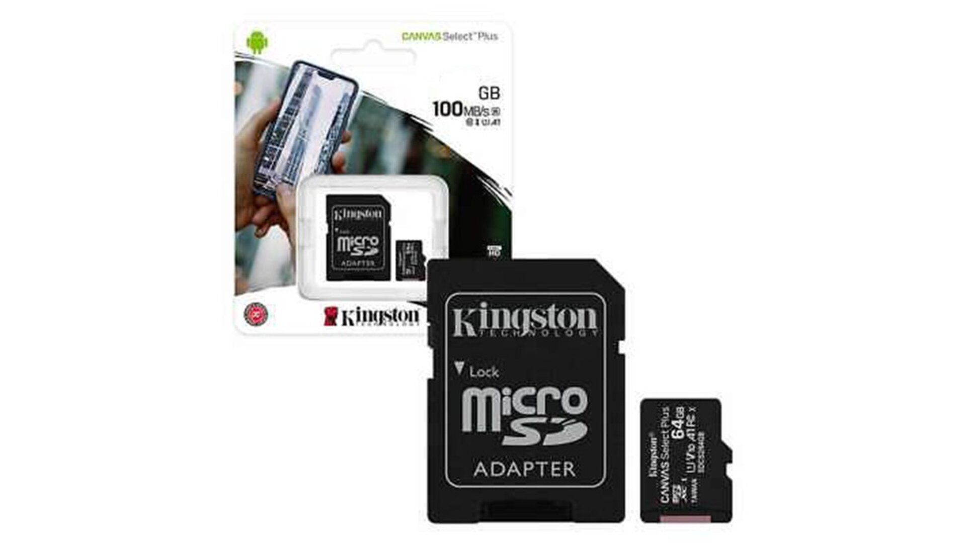Kingston 8GB microSDHC მეხსიერების ბარათი