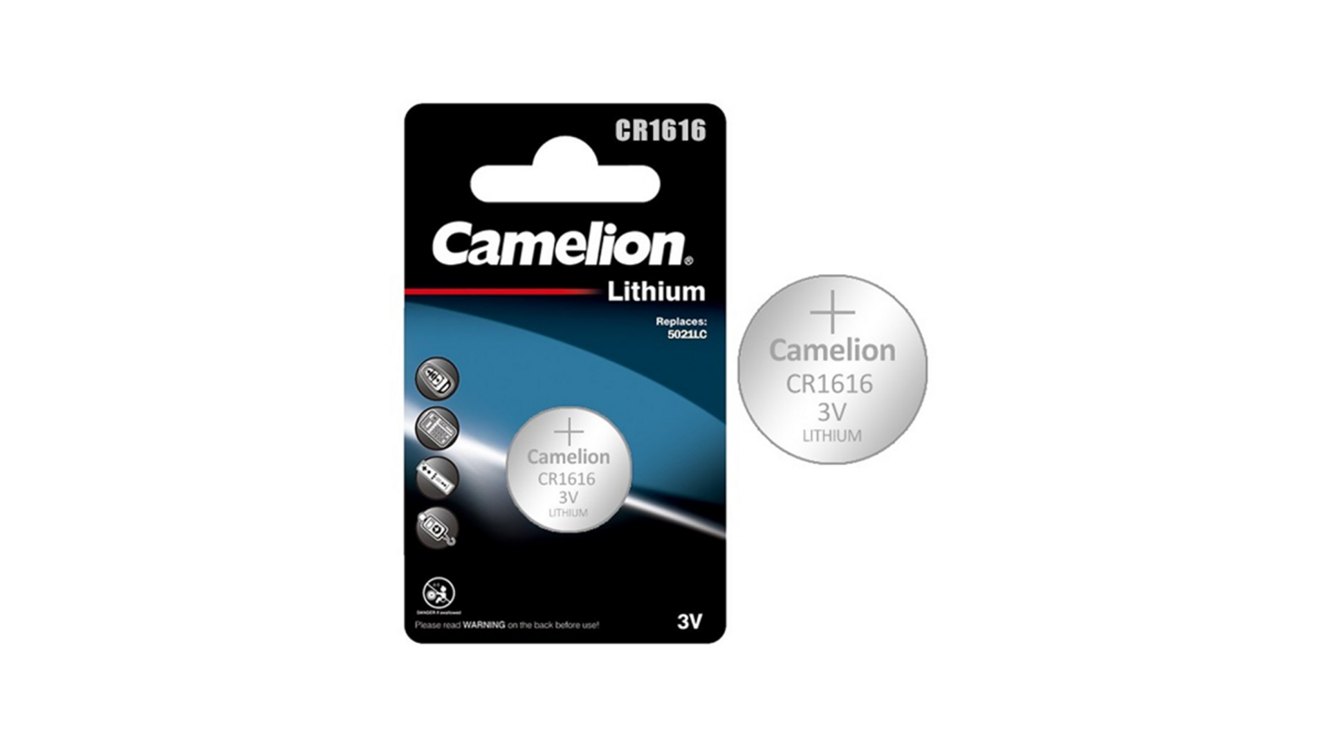 Camelion CR1616 ელემენტი (1ცალი)