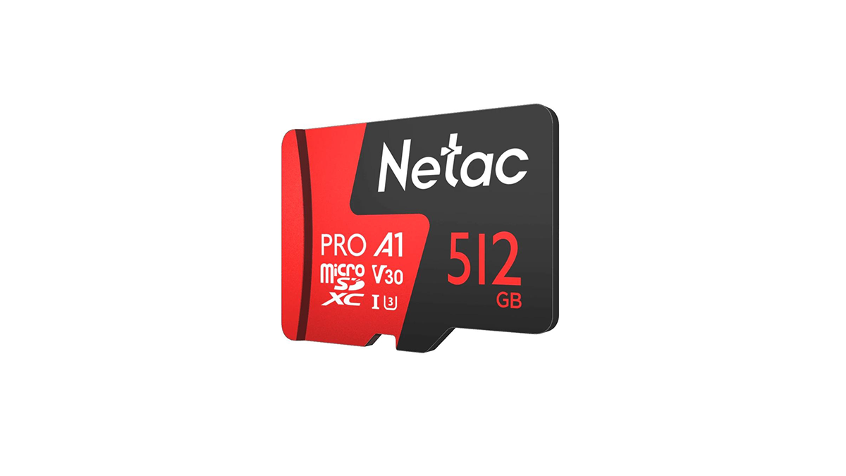 Netac p500 512GB microSDHC class 10 მეხსიერების ბარათი