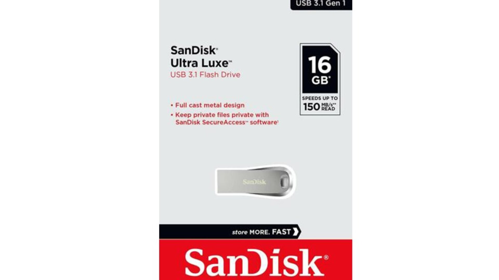 SanDisk USB 16GB ფლეშ მეხსიერება USB 3.1