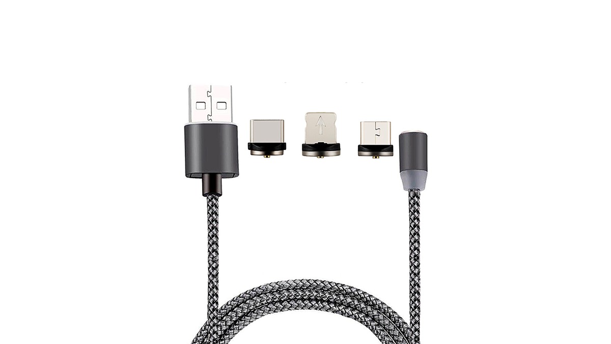 X-Cable USB 3in1 კაბელი მაგნიტური თავით
