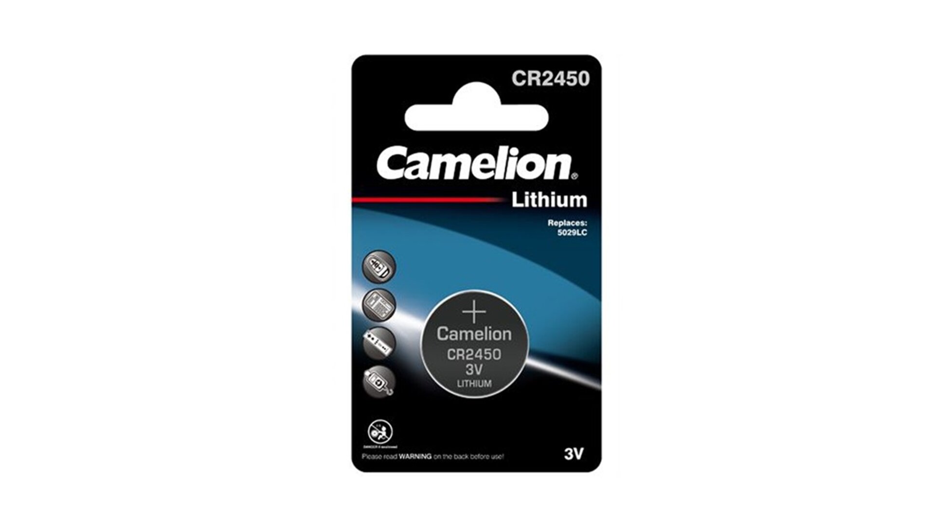 Camelion CR2450 ელემენტი (1ცალი)