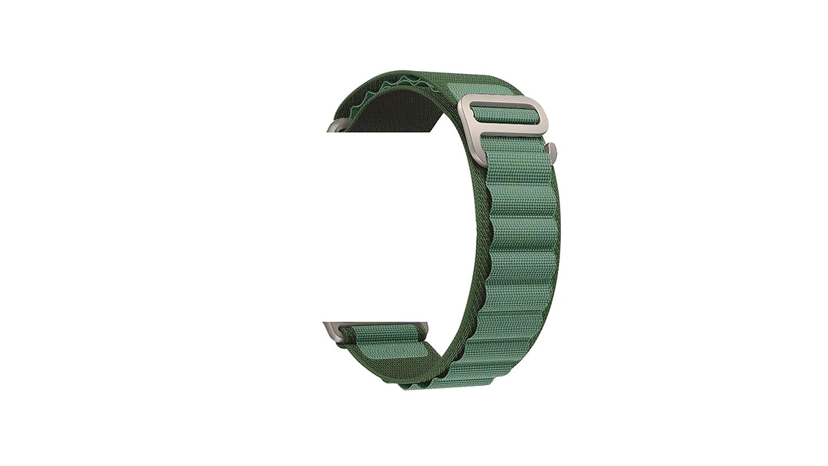 Watch Ultra series (42/44/45/49mm) Nylon Alpine Loop სამაჯური მწვანე