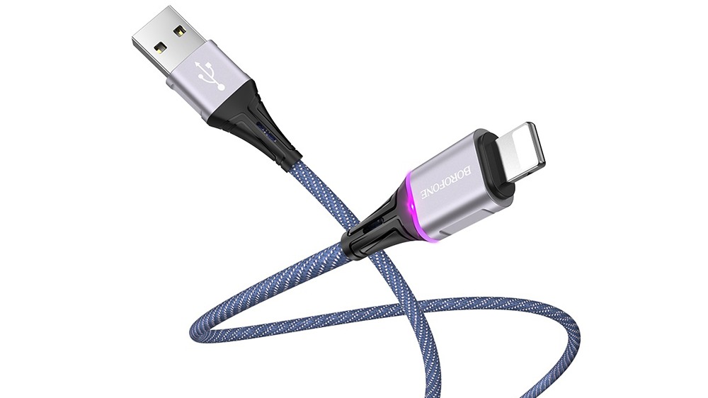 BOROFONE BU25 USB კაბელი Lightning iphone (2.4A)