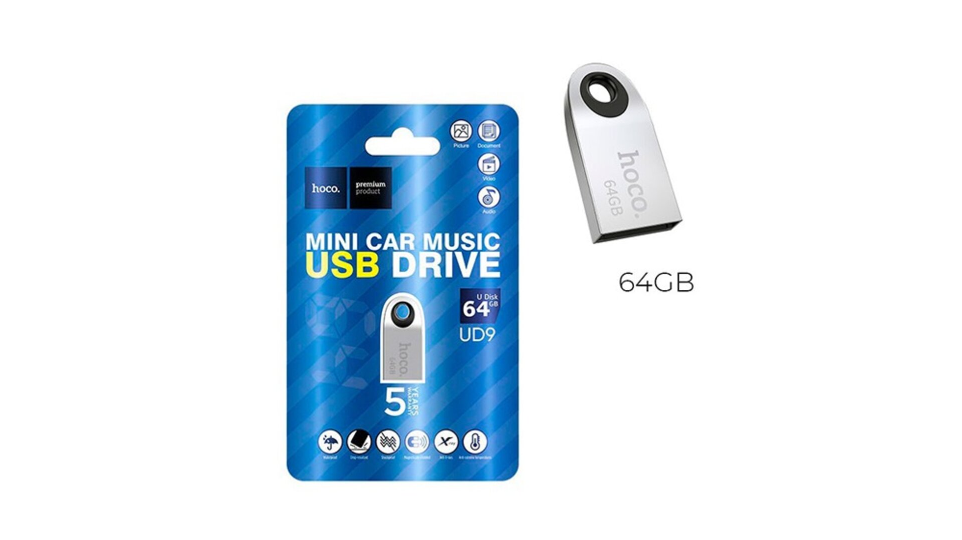 HOCO UD9 64GB ფლეშ მეხსიერება USB 2.0