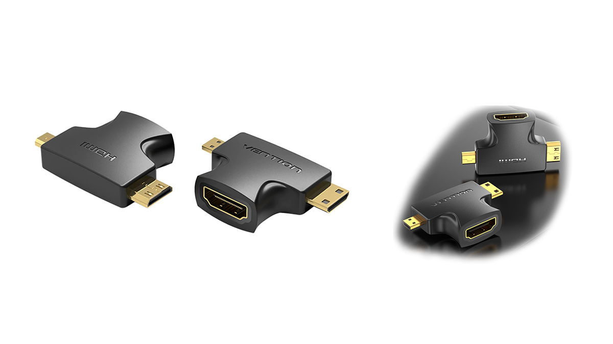 Vention AGFBO Mini HDMI/Micro HDMI 2in1 adapter გადამყვანი ადაპტერი 1080p 60Hz