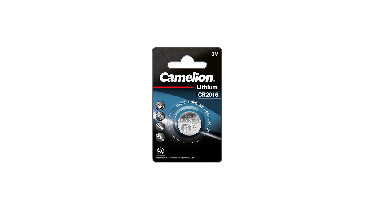 Camelion CR2016 ელემენტი (1ცალი)