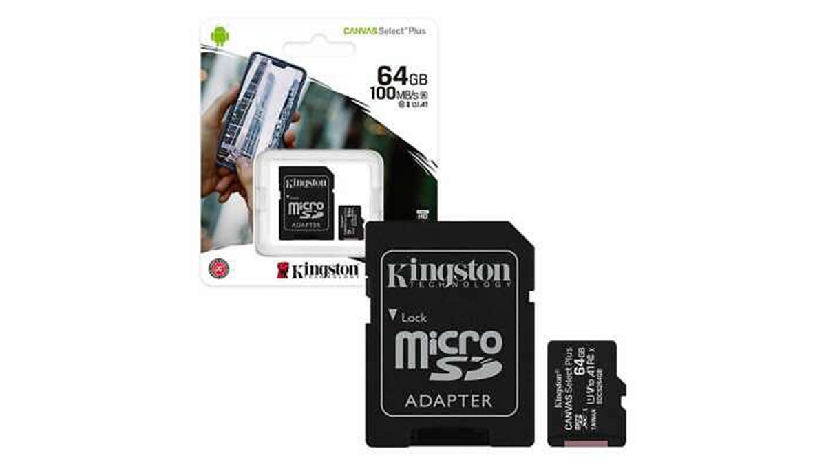 Kingston 64GB microSDHC მეხსიერების ბარათი