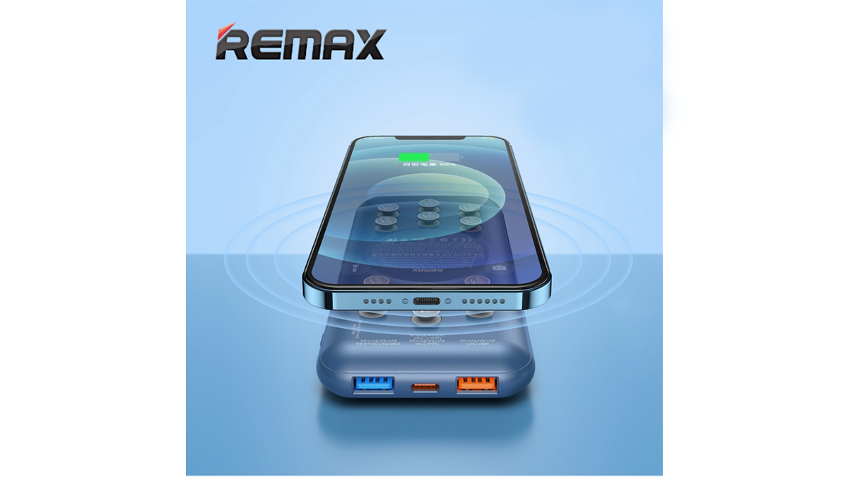REMAX RPP-203 Power Bank+Wireless charger (10000mAh) 22.5w